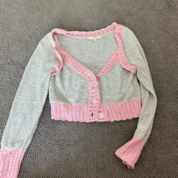 LoveShackFancy Geneve Crop Cardigan - Picture 4 of 4